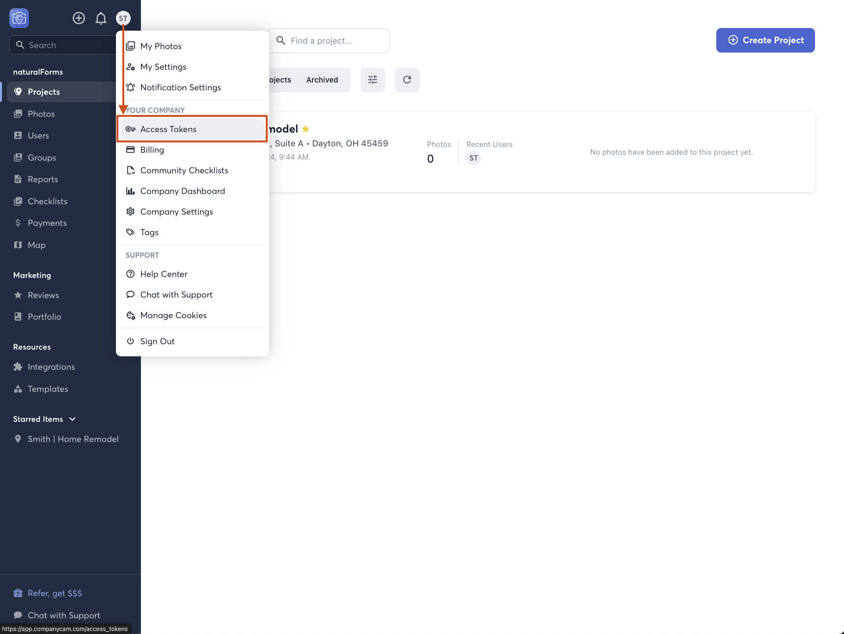 companycam.portal.menu.accessToken.png