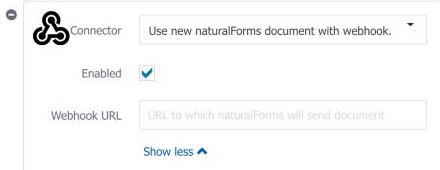naturalforms web apps webhook connector
