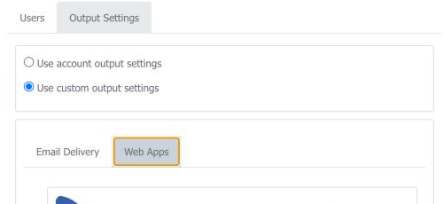 naturalforms template output settings web apps